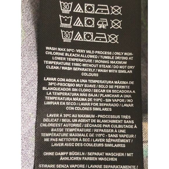 GUESS Peacock Shirt Men's Large Button-Up Short Sleeve NEW - Picture 7 of 7